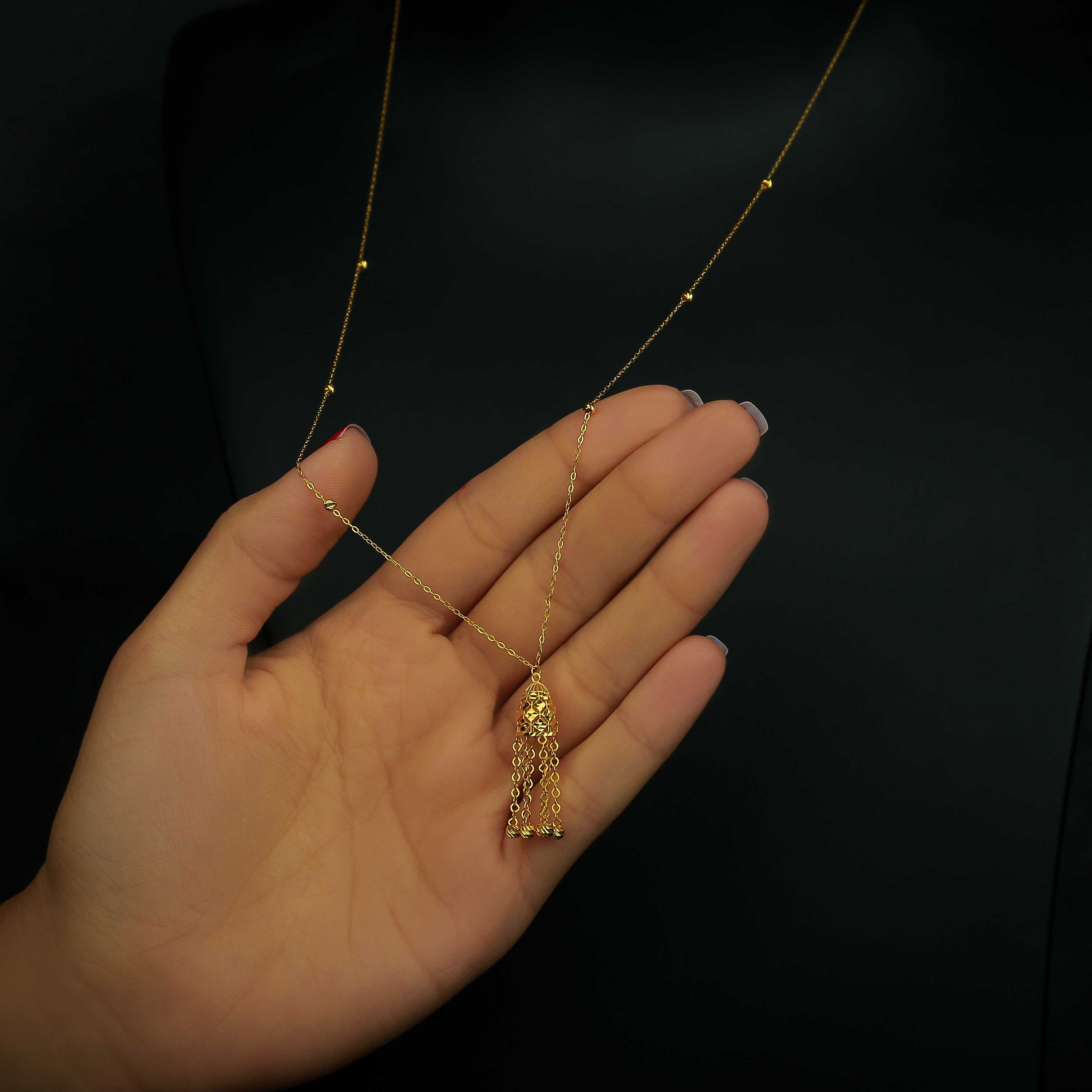 21 karat gold necklace, Turkish made - (H-0682)